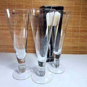 Set of 3 Tannow Pilsner Glasses • New in Box • Barware